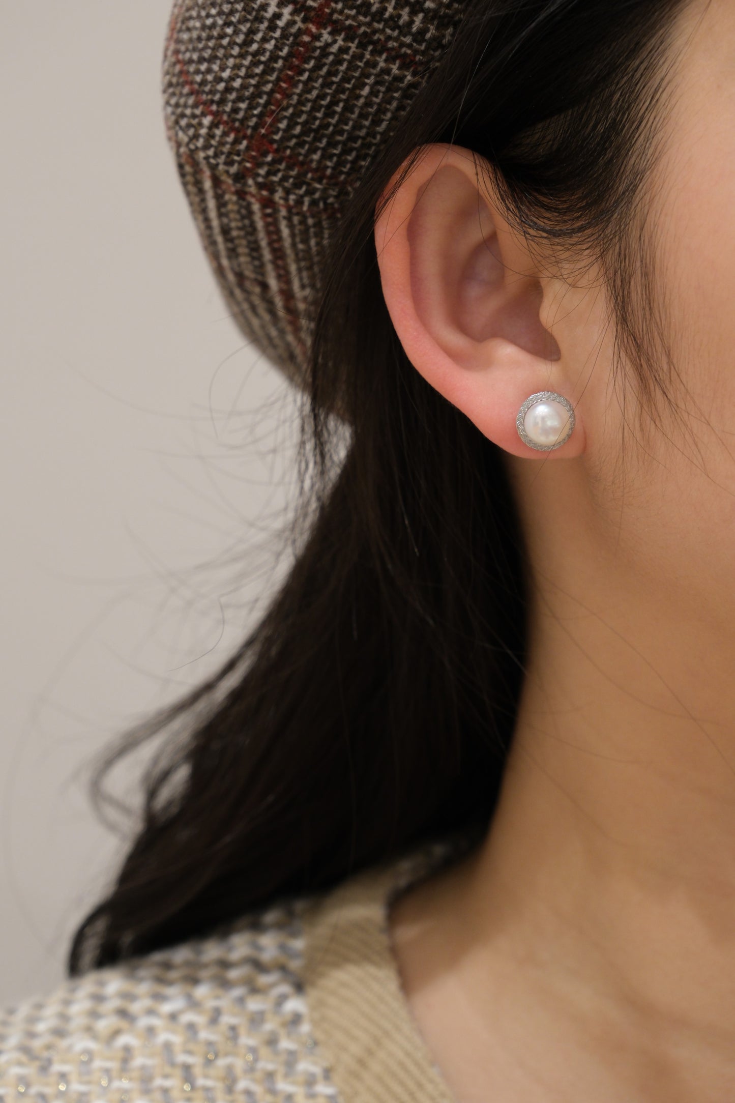 Halo Pearl Studs