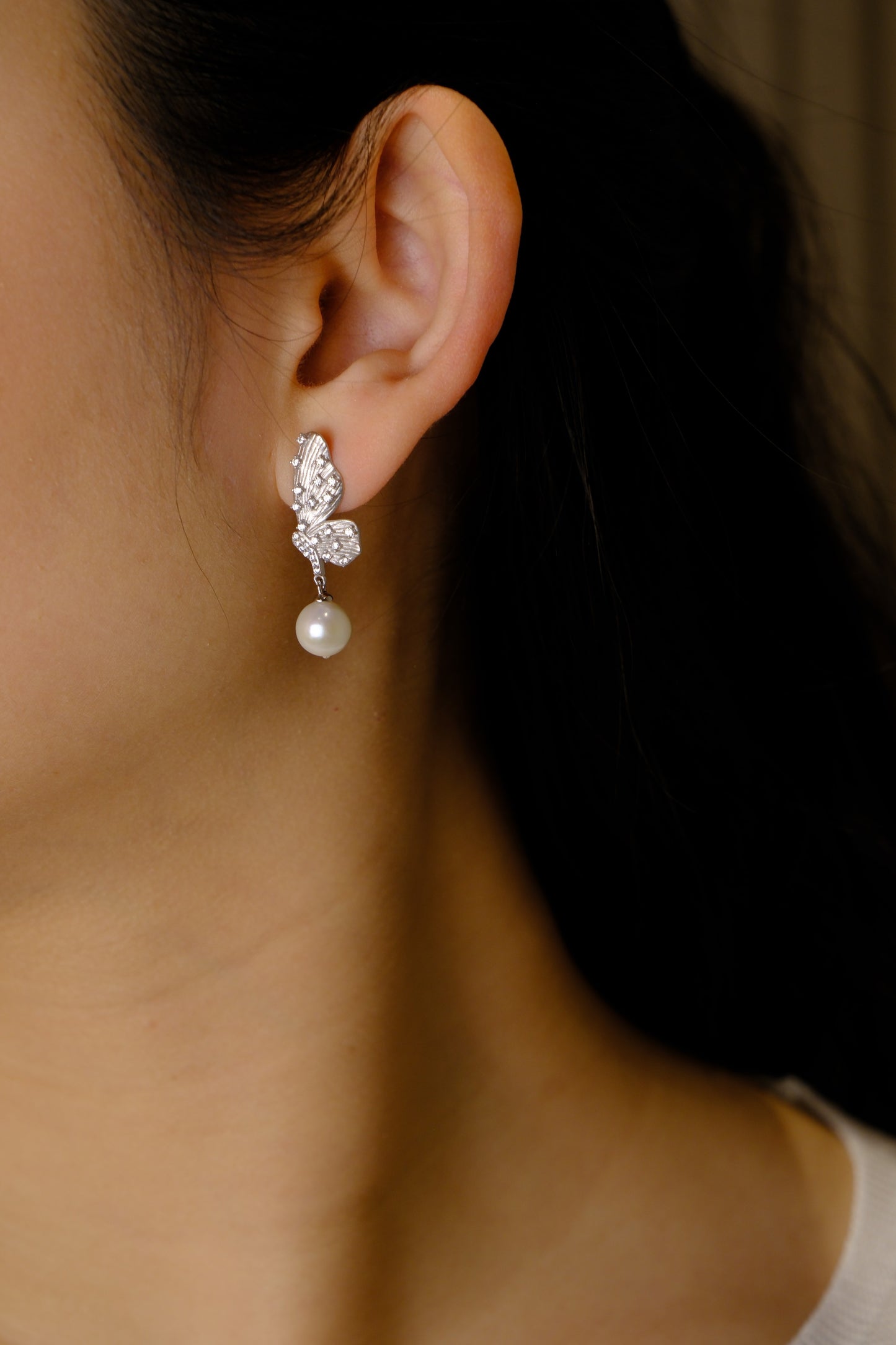 Papillon Pearl Earrings