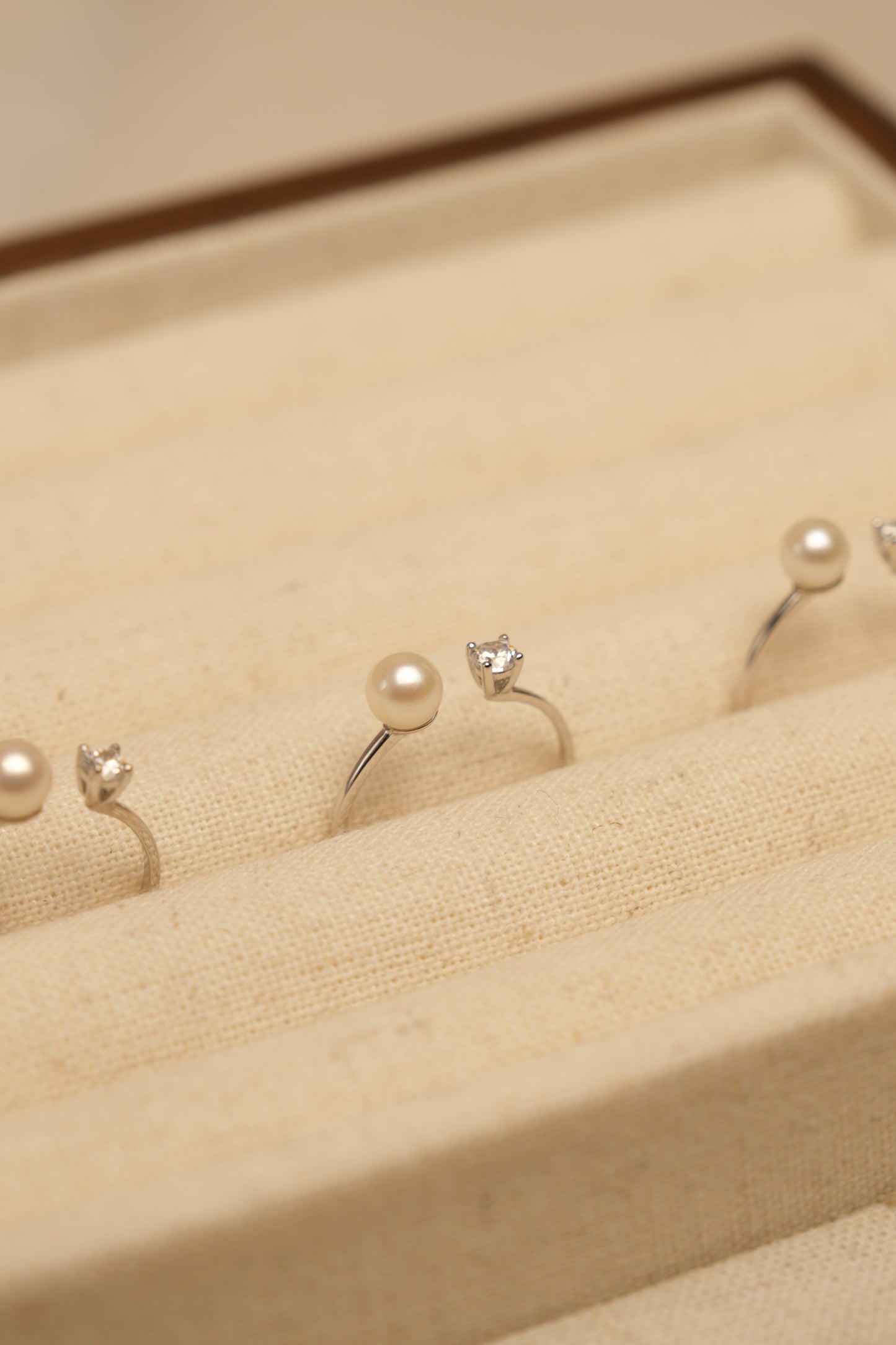Dia Dewdrop Pearl Ring