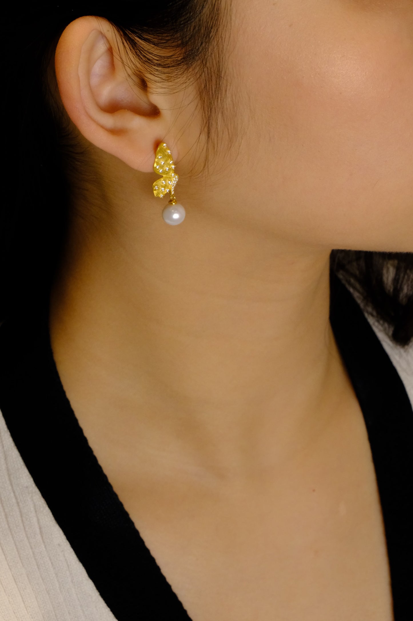 Papillon Pearl Earrings