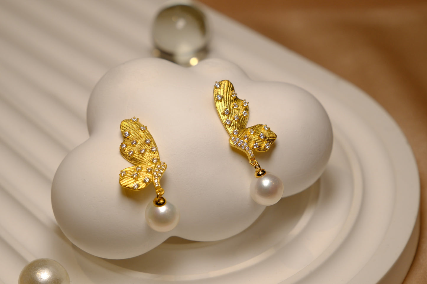 Papillon Pearl Earrings